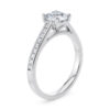 Anillo de compromiso Zarina en oro blanco 18k (vista 2)