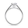 Anillo de compromiso Zarina en oro blanco 18k (vista 3)