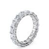 Anillo de Compromiso Regent Princesa Eternidad en oro blanco 18k — Joyería Cáceres