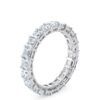 Anillo de Compromiso Regent Princesa Eternidad en oro blanco 18k — Joyería Cáceres