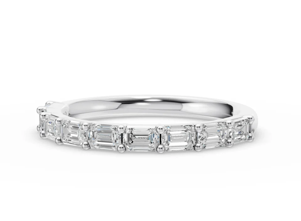 Anillo de Compromiso Lisette en oro blanco 18k — Joyería Cáceres