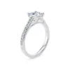 Anillo de compromiso Aurora en oro blanco 18k (vista 2)