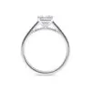 Anillo de compromiso Aurora en oro blanco 18k (vista 3)