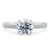 Anillo de compromiso Zarina en oro blanco 18k
