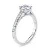 Anillo de compromiso Zarina en oro blanco 18k (vista 2)