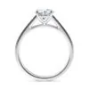 Anillo de compromiso Zarina en oro blanco 18k (vista 3)