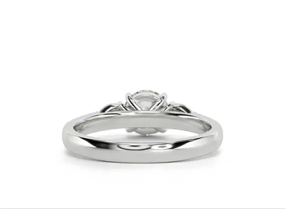 Anillo de Compromiso Barcelona en oro blanco 18k — Joyería Cáceres