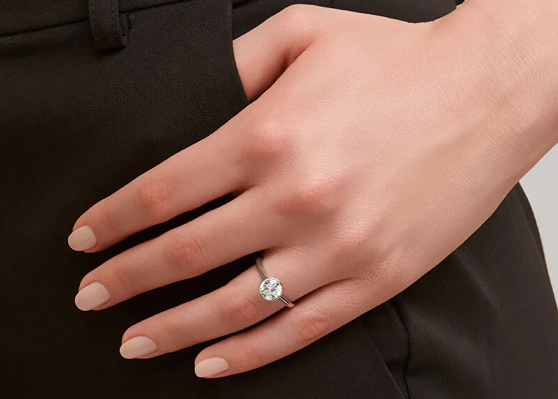 Anillo de Compromiso Luna — Joyería Cáceres
