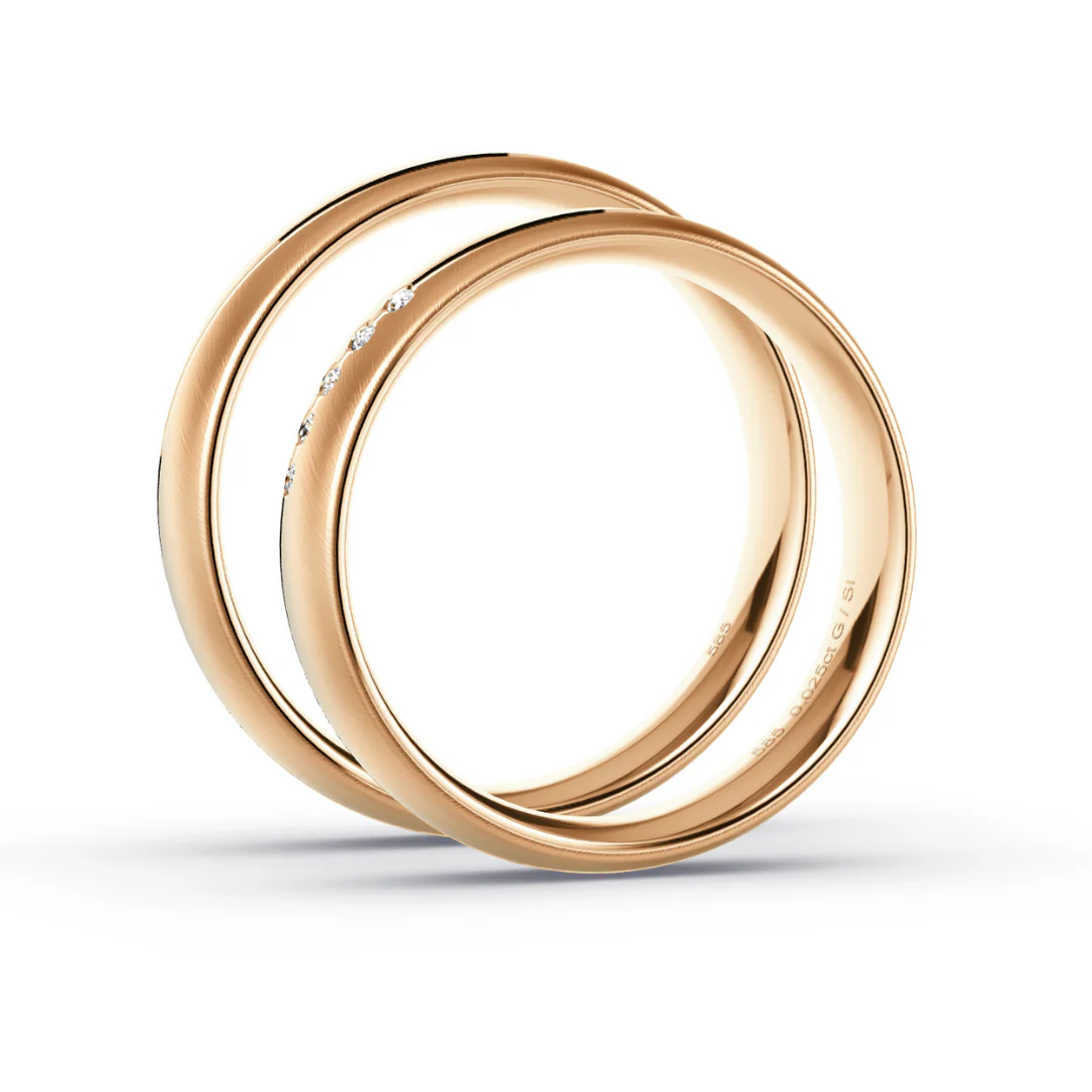 Anillo de Matrimonio – Vita 4,5 mm – Oro 18k Rosado — Joyería Cáceres
