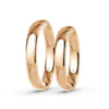 Anillo de Matrimonio – Inglés 3,5 mm – Rosado en oro rosado 18k — Joyería Cáceres