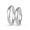 Anillo de Matrimonio – Inglés 3,5 mm – Blanco en oro blanco 18k — Joyería Cáceres