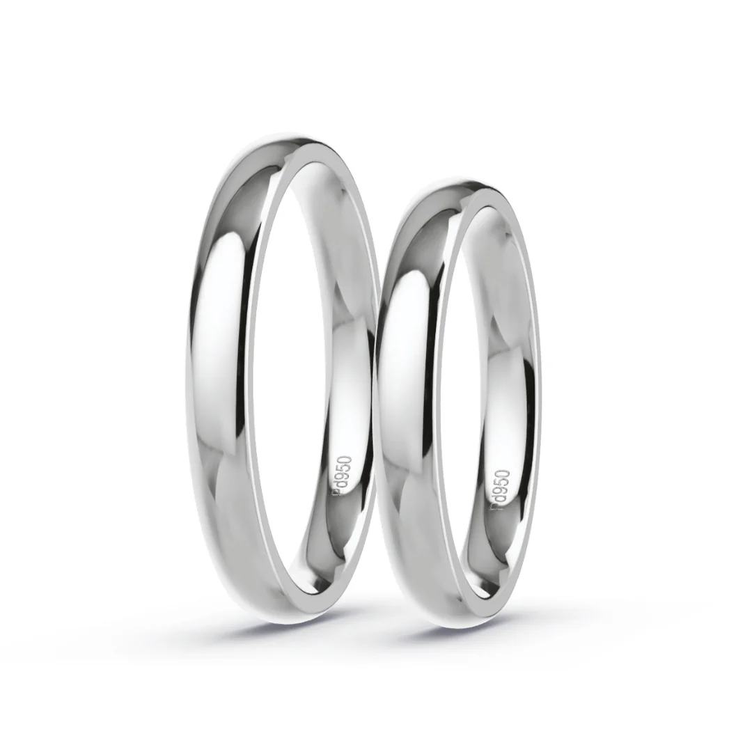 Anillo de Matrimonio – Inglés 3 mm – Platino — Joyería Cáceres