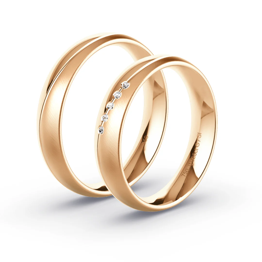 Anillo de Matrimonio – Vita 4,5 mm – Oro 18k Rosado — Joyería Cáceres
