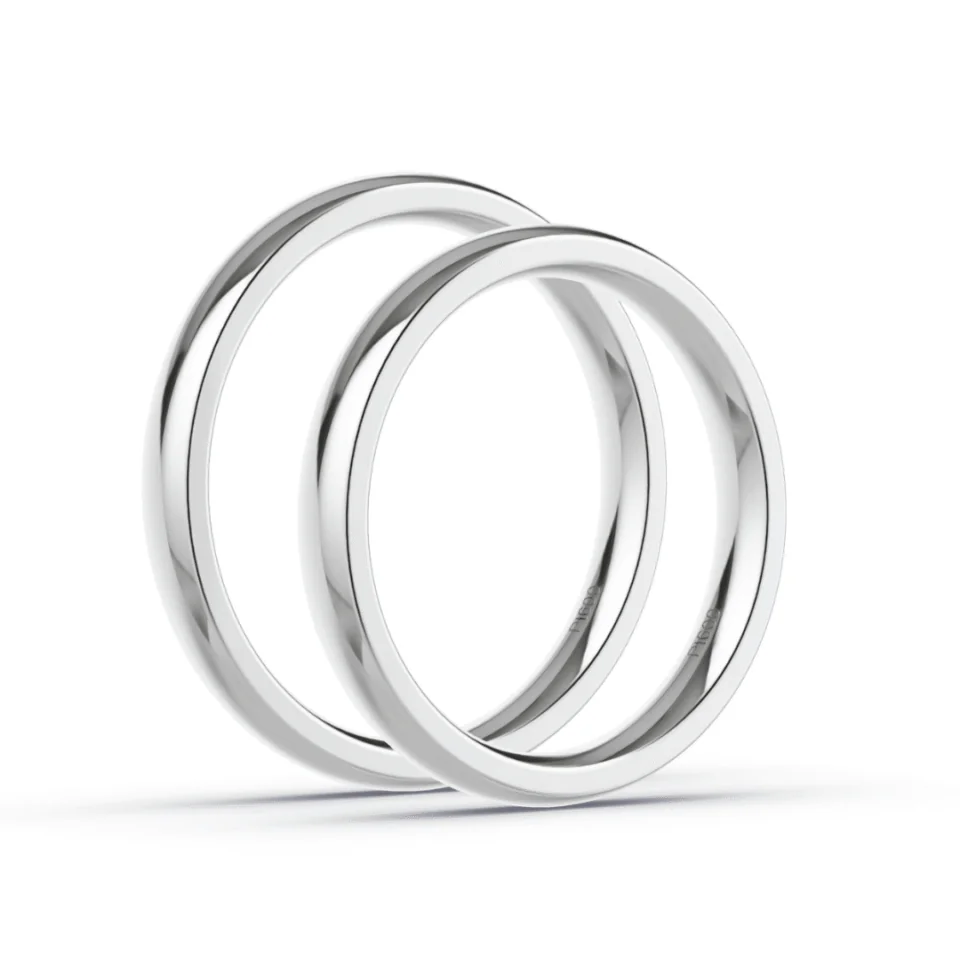 Anillo de Matrimonio &ndash; Ingl&eacute;s 3 mm &ndash; Platino &mdash; Joyer&iacute;a C&aacute;ceres