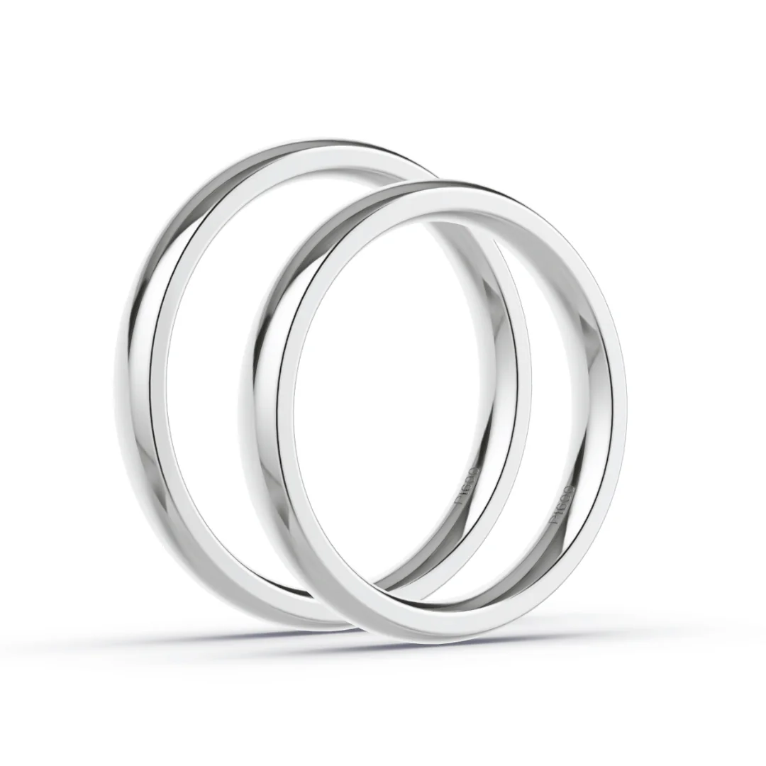 Anillo de Matrimonio – Inglés 3 mm – Platino — Joyería Cáceres