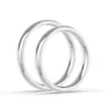 Anillo de Matrimonio – Inglés 3 mm – Blanco en oro blanco 18k — Joyería Cáceres