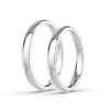 Anillo de Matrimonio – Inglés 3 mm – Blanco en oro blanco 18k — Joyería Cáceres