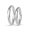 Anillo de Matrimonio – Inglés 3 mm – Blanco en oro blanco 18k — Joyería Cáceres