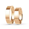 Anillo de Matrimonio – Planas 4,5 mm – Rosado en oro rosado 18k — Joyería Cáceres