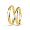 Anillo de Matrimonio – Inglés 3 mm – Amarillo en oro amarillo 18k — Joyería Cáceres