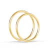 Anillos de Promesa 2 mm – Amarillo en oro amarillo 18k — Joyería Cáceres