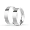 Anillo de Matrimonio – Planas 4,5 mm – Blanco en oro blanco 18k — Joyería Cáceres