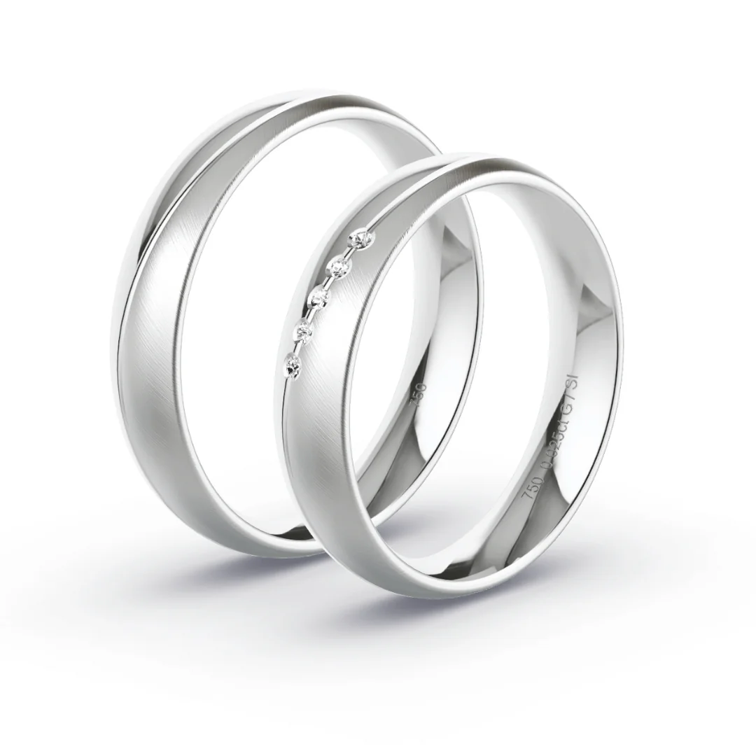 Anillo de Matrimonio – Vita 4,5 mm – Oro 18k Blanco — Joyería Cáceres