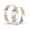 Anillo de Matrimonio – Alma  Bicolor 5,0 mm – Rosado en oro bicolor 18k — Joyería Cáceres