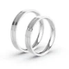 Anillo de Matrimonio – Neo 3,5 mm – Oro 18k Blanco — Joyería Cáceres