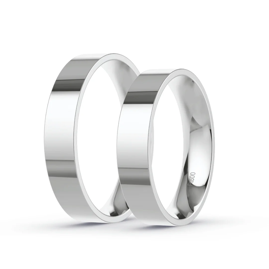 Anillo de Matrimonio – Planas 4 mm – Platino — Joyería Cáceres