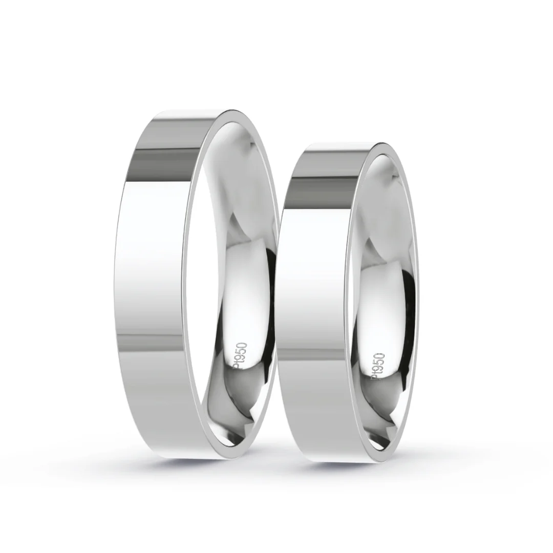 Anillo de Matrimonio – Planas 4 mm – Platino — Joyería Cáceres