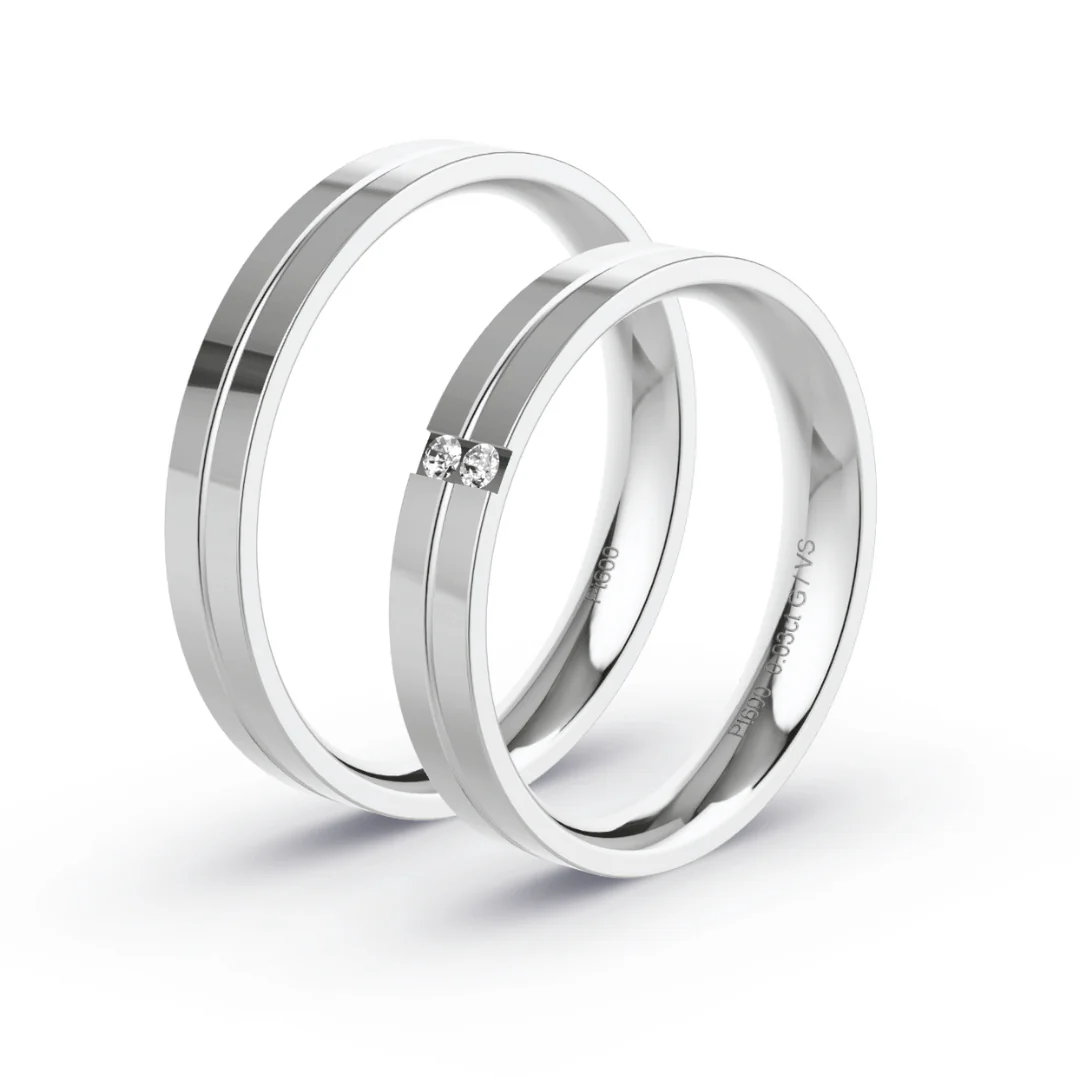 Anillo de Matrimonio – Neo 3,5 mm – Platino — Joyería Cáceres
