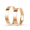 Anillo de Matrimonio – Planas 4 mm – Rosado en oro rosado 18k — Joyería Cáceres