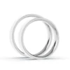Anillo de Matrimonio – Planas 4 mm – Blanco en oro blanco 18k — Joyería Cáceres