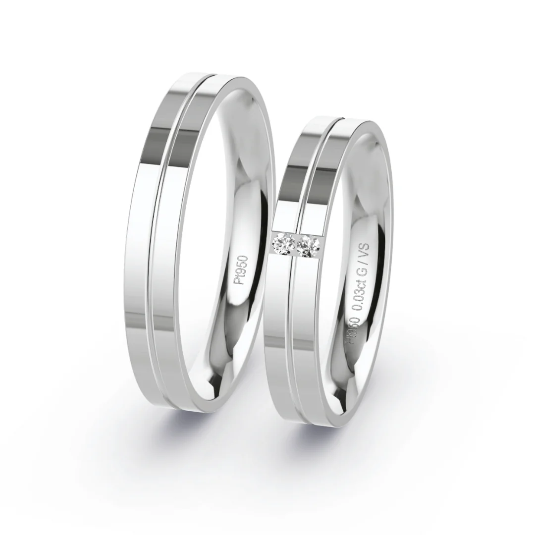 Anillo de Matrimonio – Neo 3,5 mm – Platino — Joyería Cáceres