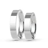 Anillo de Matrimonio – Planas 4 mm – Blanco en oro blanco 18k — Joyería Cáceres