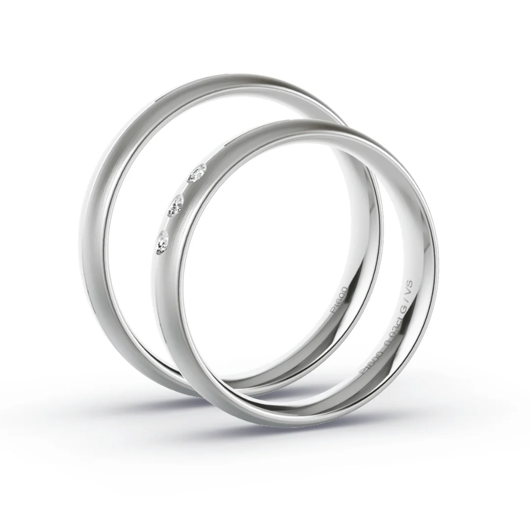 Anillo de Matrimonio – Mia 4,0 mm – Platino — Joyería Cáceres