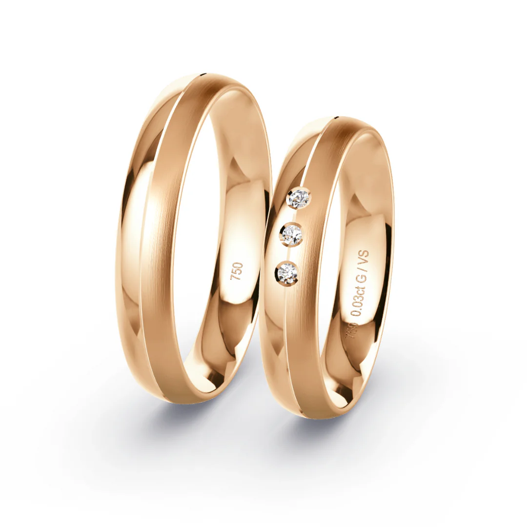 Anillo de Matrimonio – Mia 4,0 mm – Oro 18k Rosado — Joyería Cáceres