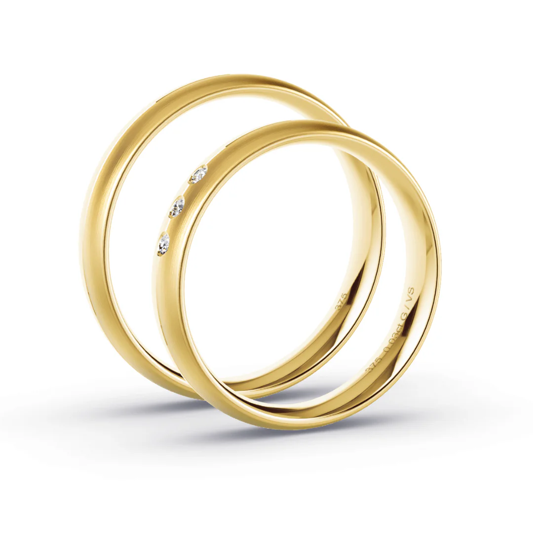 Anillo de Matrimonio – Mia 4,0 mm – Oro 18k Amarillo — Joyería Cáceres