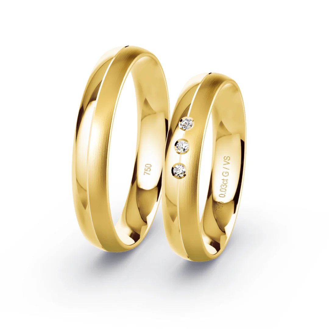 Anillo de Matrimonio – Mia 4,0 mm – Oro 18k Amarillo — Joyería Cáceres