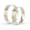 Anillo de Matrimonio – Alma  Bicolor 5,0 mm – Amarillo en oro bicolor 18k — Joyería Cáceres