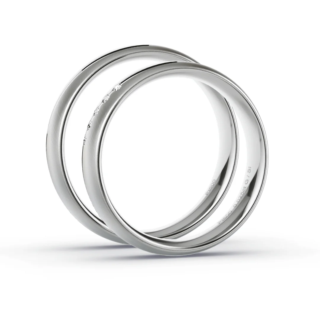 Anillo de Matrimonio – Vita 4,5 mm – Platino — Joyería Cáceres