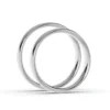 Anillo de Matrimonio – Media Caña 4 mm – Platino — Joyería Cáceres