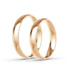 Anillo de Matrimonio – Media Caña 4 mm – Rosado en oro rosado 18k — Joyería Cáceres