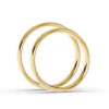 Anillo de Matrimonio – Media Caña 4 mm – Amarillo en oro amarillo 18k — Joyería Cáceres
