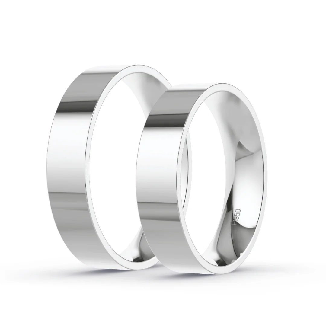 Anillo de Matrimonio – Planas 4,5 mm – Platino — Joyería Cáceres