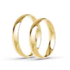 Anillo de Matrimonio – Media Caña 4 mm – Amarillo en oro amarillo 18k — Joyería Cáceres