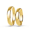 Anillo de Matrimonio – Media Caña 4 mm – Amarillo en oro amarillo 18k — Joyería Cáceres