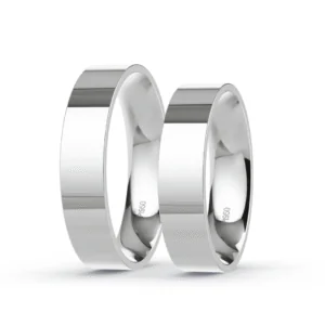 Anillo de Matrimonio – Planas 4,5 mm – Platino — Joyería Cáceres