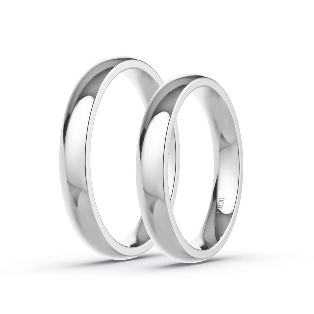 Anillo de Matrimonio – Inglés 3,5 mm – Platino — Joyería Cáceres